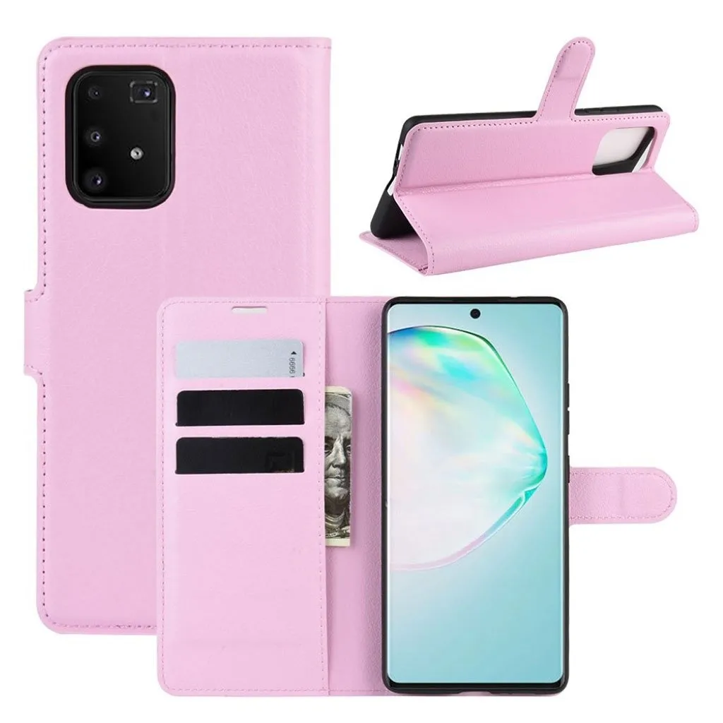 Classic Samsung Galaxy S10 Lite flip etui - Pink