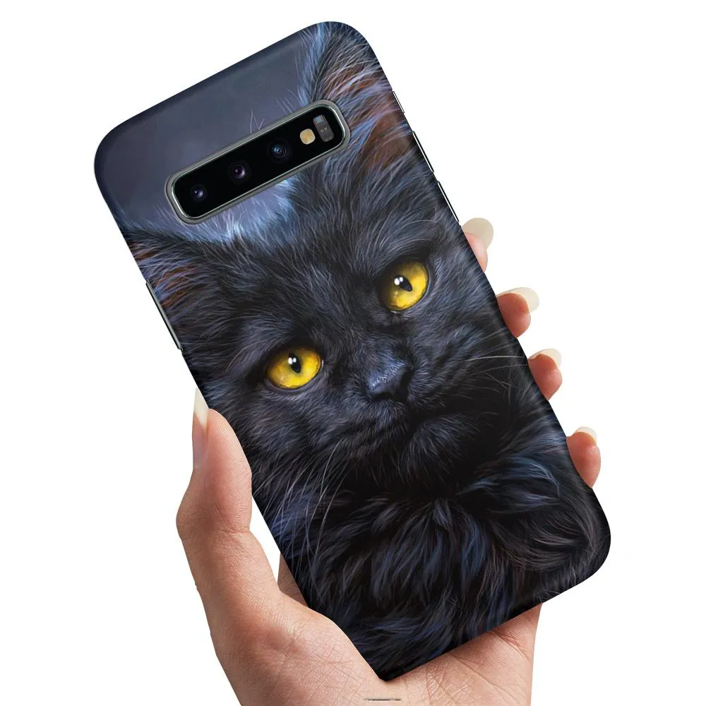 Deksel / Mobildeksel til Samsung Galaxy S10e - Svart Katt