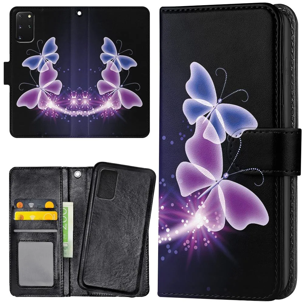 Samsung Galaxy S20 FE - Lommebok Deksel Lilla Sommerfugler