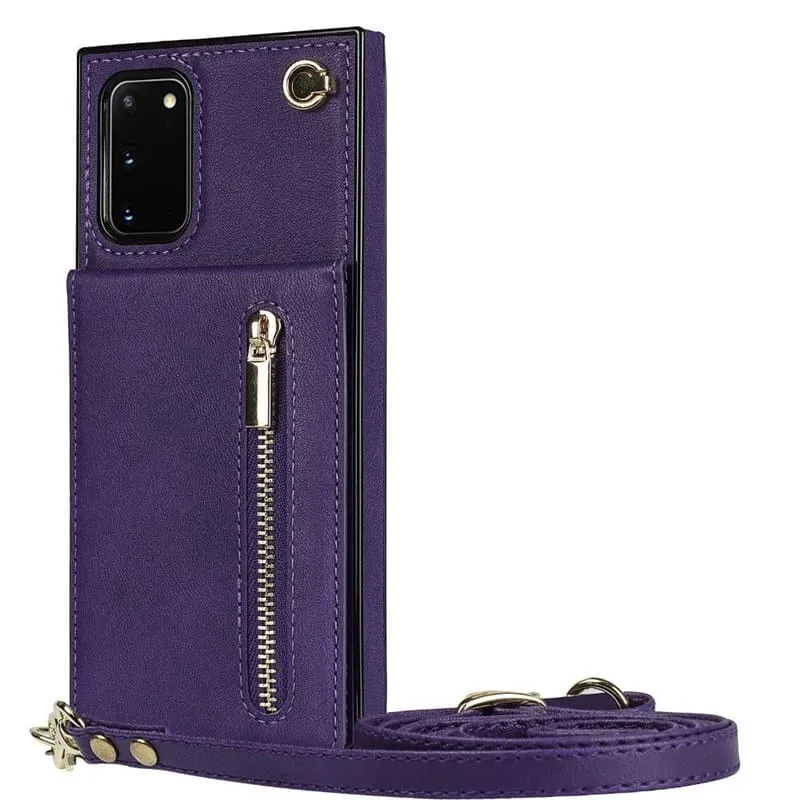 Zipper halskjede deksel til Samsung Galaxy S20 FE - Lilla