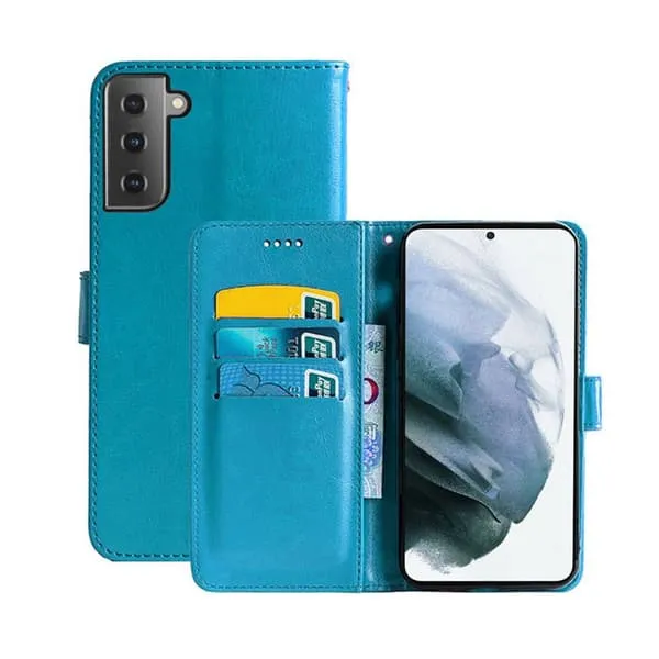 Lommebokdeksel 3-kort Samsung Galaxy S21 FE : Farge - Lyse blå