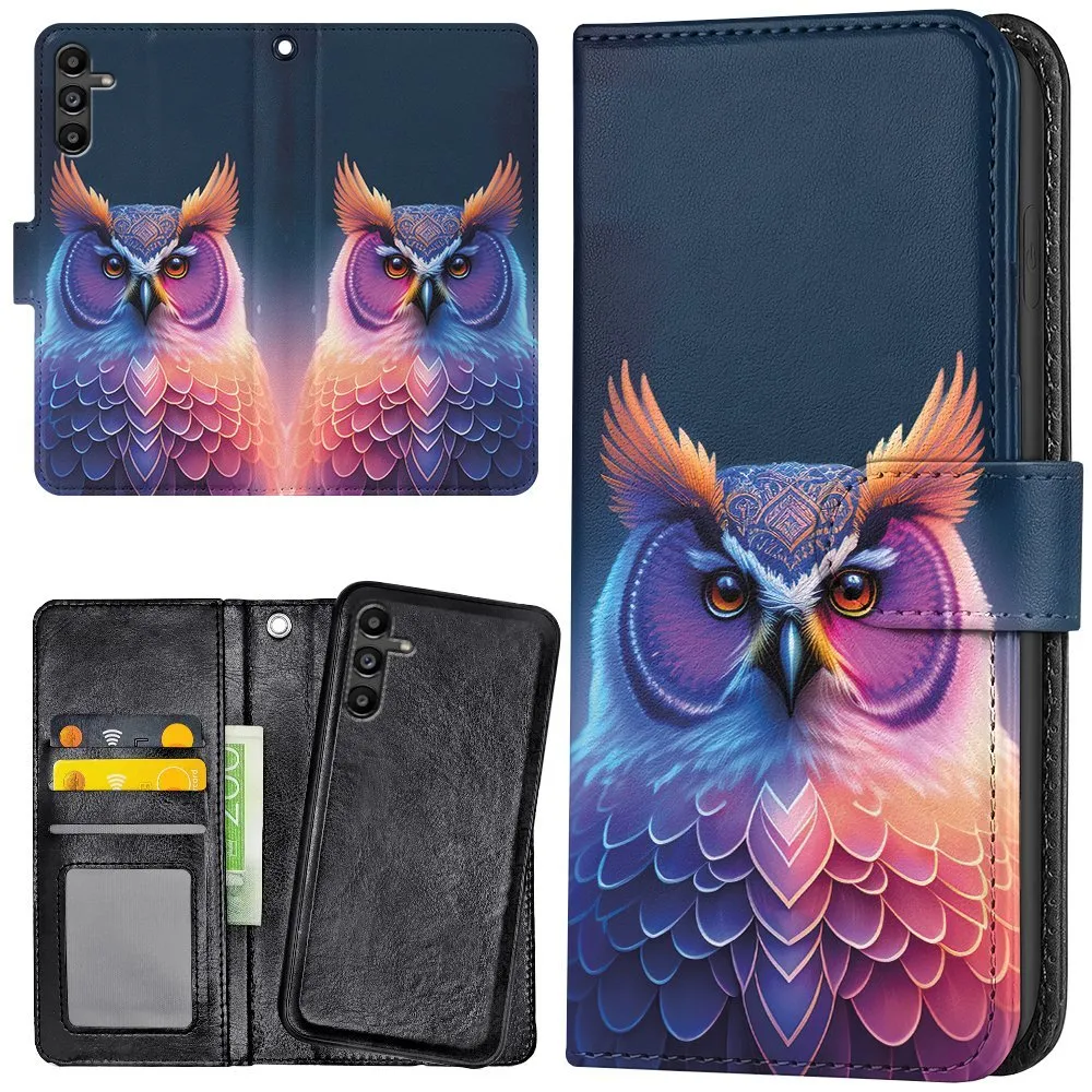 Samsung Galaxy S24 FE - Lommebok Deksel Ugle