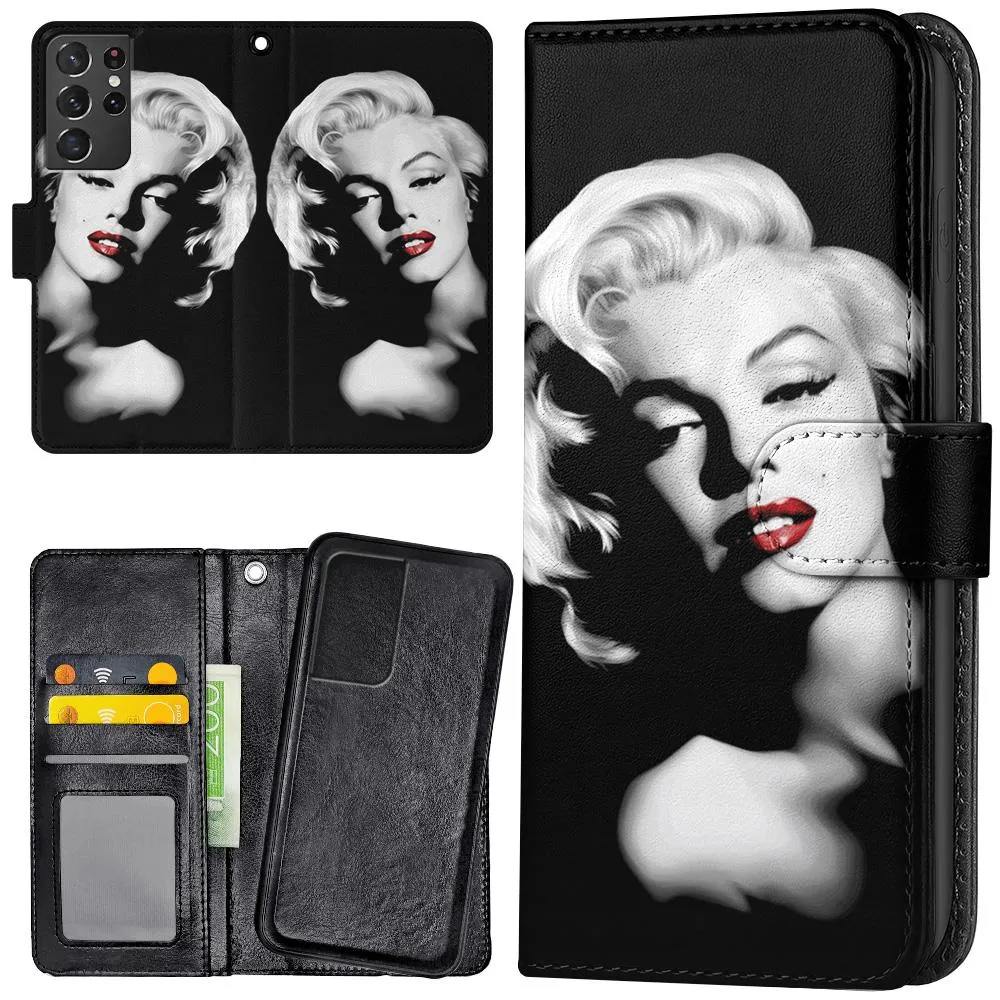Samsung Galaxy S21 Ultra - Lommebok Deksel Marilyn Monroe