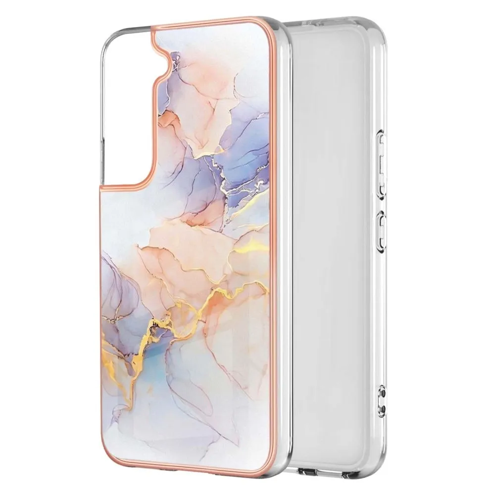 Marble Samsung Galaxy S22 Etui - Milky Way Klinkekule White