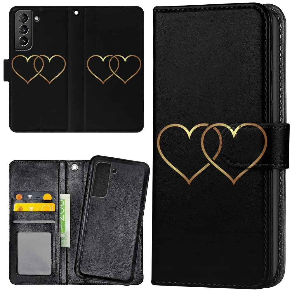 Samsung Galaxy S22 - Lommebok Deksel Double Hearts