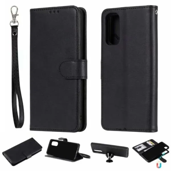 Samsung Galaxy S22 Plus 2-in-1 Magnetic Wallet Case Black