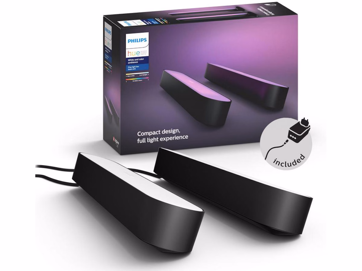Philips Hue Play light bar 2-pakning (sort)