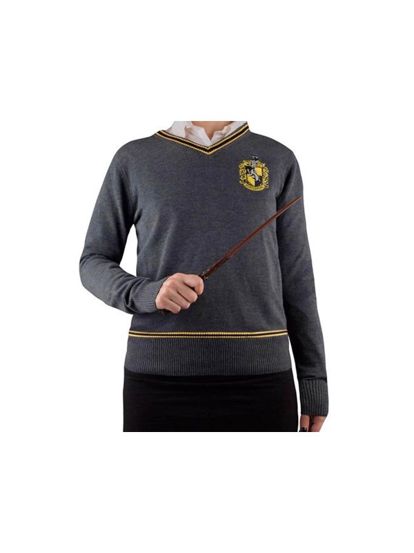 Harry Potter - Hufflepuff - Grey Knitted (Small) - Genser