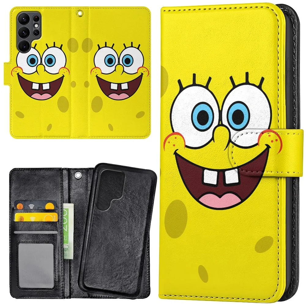 Samsung Galaxy S22 Ultra - Lommebok Deksel Svampebob
