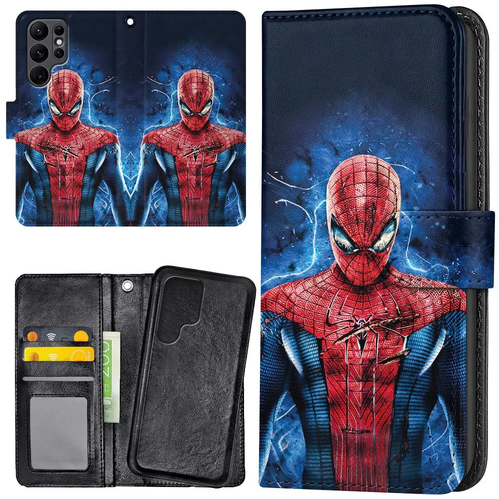 Samsung Galaxy S22 Ultra - Lommebok Deksel Spiderman