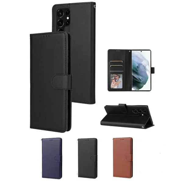 Samsung S22 Ultra Wallet Case - 3 farger