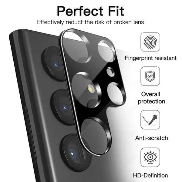 2-pack omfattende Galaxy S22 Ultra Cameral Safes Glass