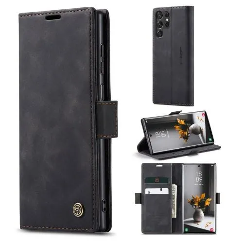CASEME Lommebok - deksel Samsung Galaxy S23 Ultra - Svart