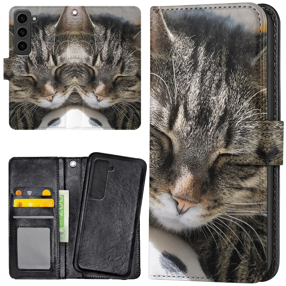 Samsung Galaxy S23 - Lommebok Deksel Sovende Katt