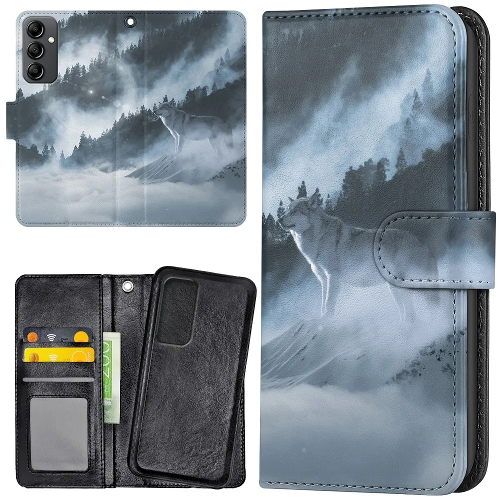 Samsung Galaxy S24 Plus - Lommebok Deksel Arctic Wolf