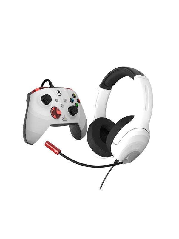 PDP Bundle Rematch Controller + Airlite wired - Radial White - Wired Headset - Microsoft Xbox One