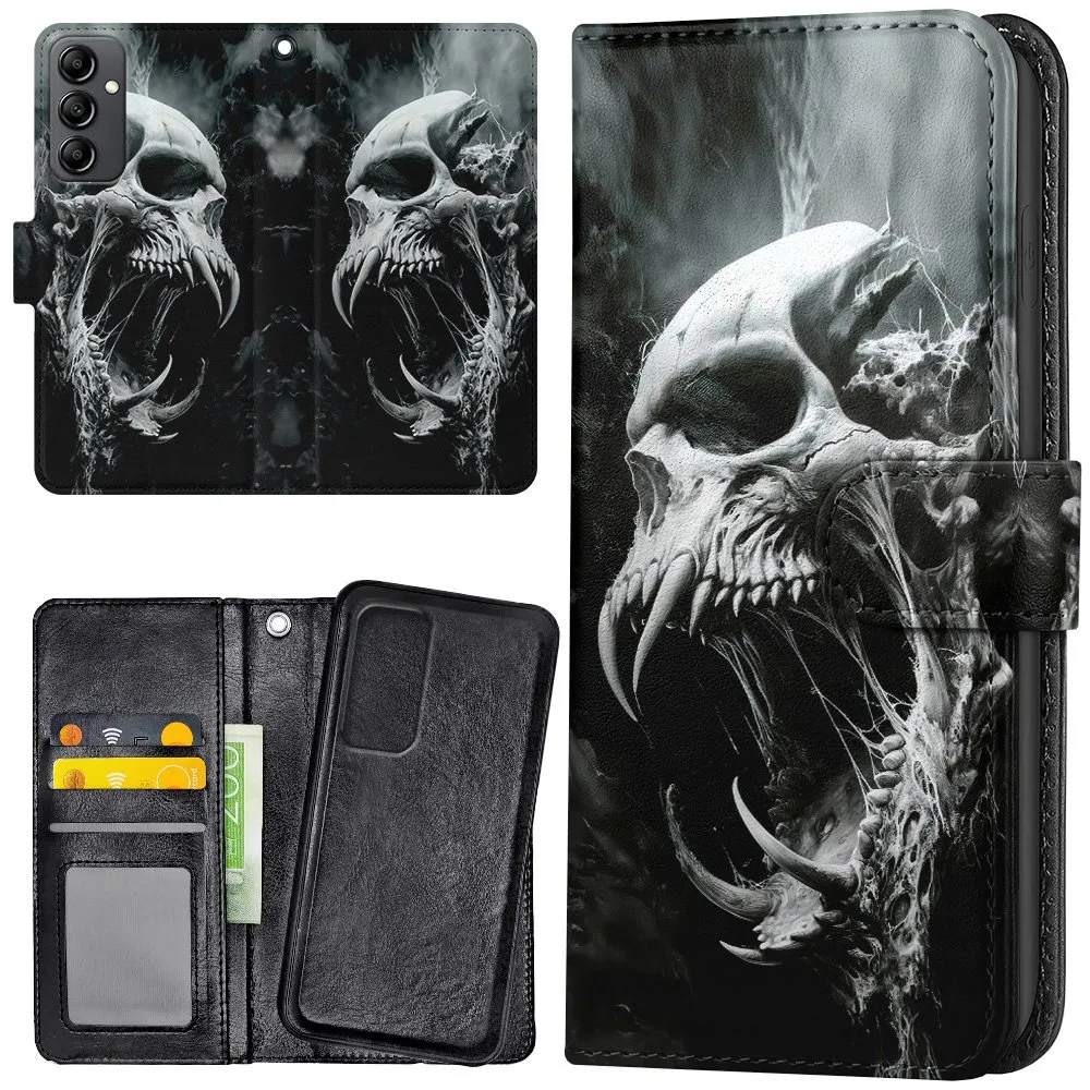 Samsung Galaxy S24 - Lommebok Deksel Skull