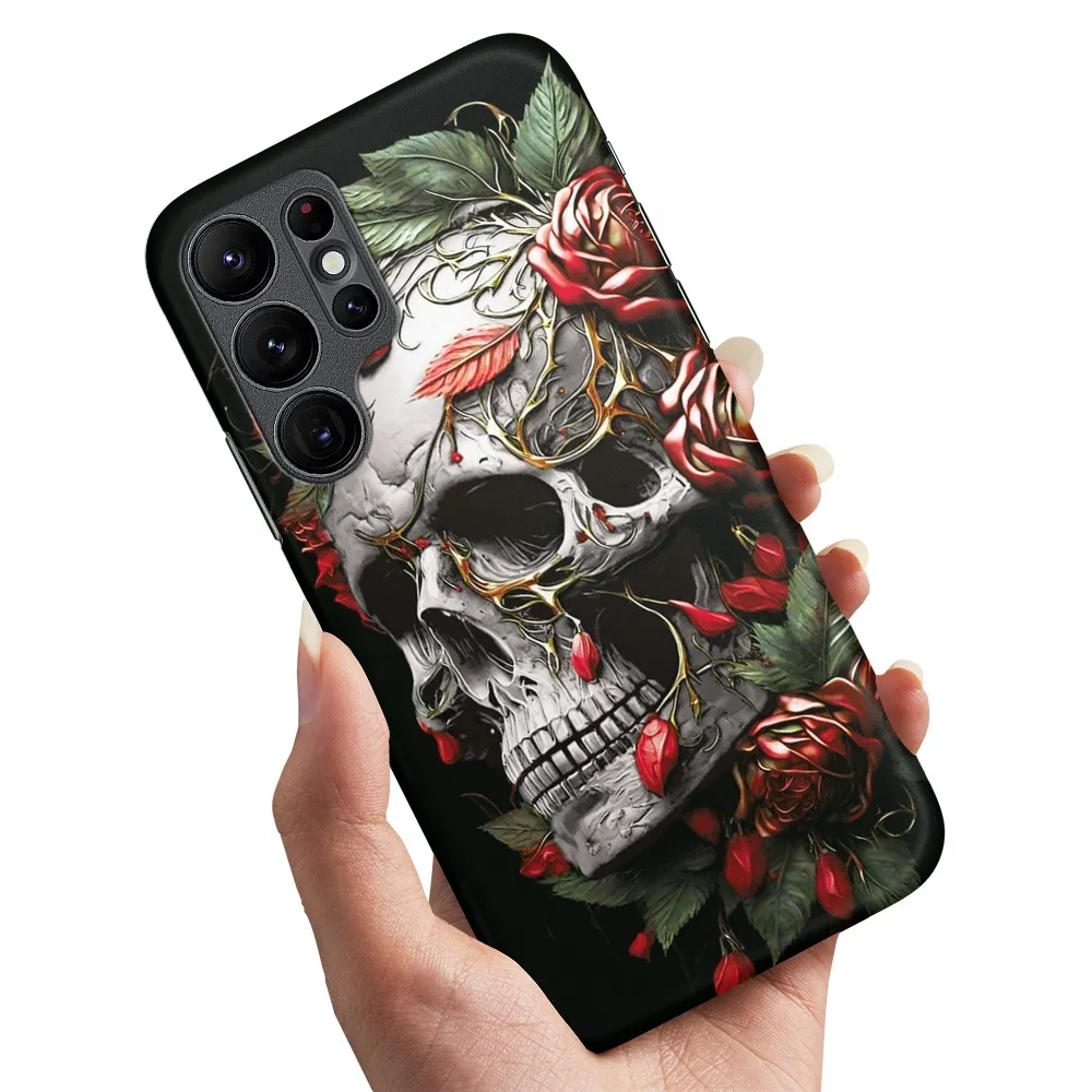 Deksel / Mobildeksel til Samsung Galaxy S25 Ultra - Skull Roses
