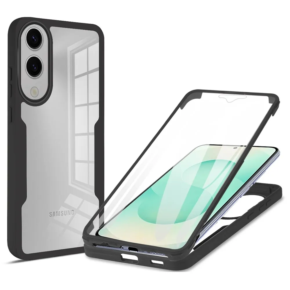 Til Samsung Galaxy S25 Edge PC+TPU-deksel med støtsikker telefonveske