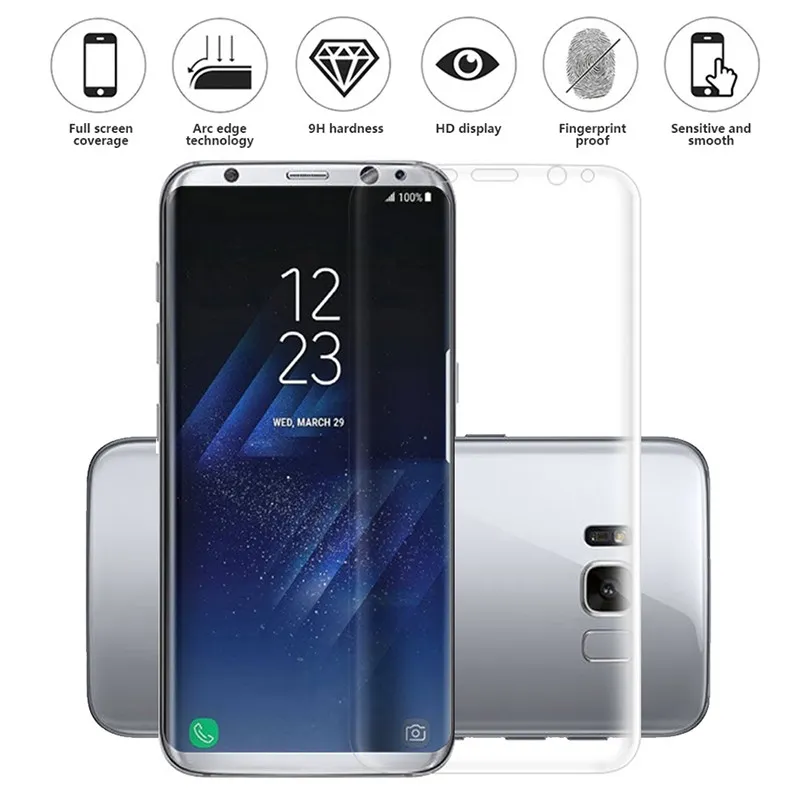 3x Fullskjermbeskytter for Samsung S8 i plast