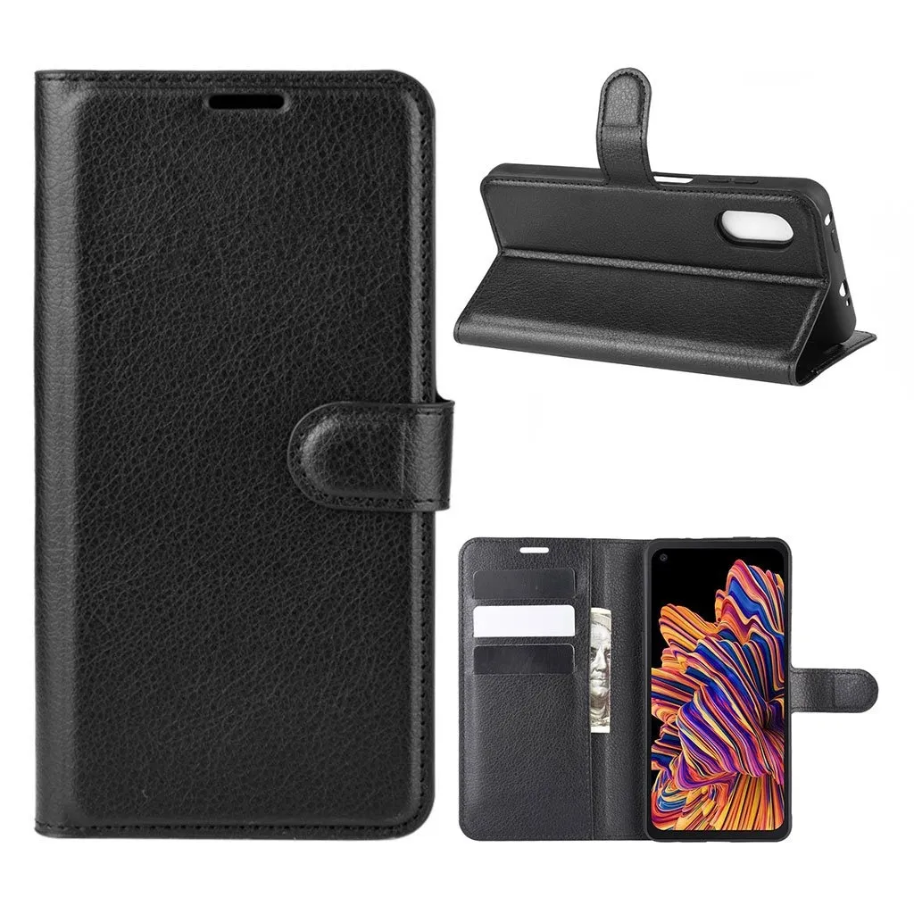 Classic Samsung Galaxy Xcover Pro flip etui - Svart