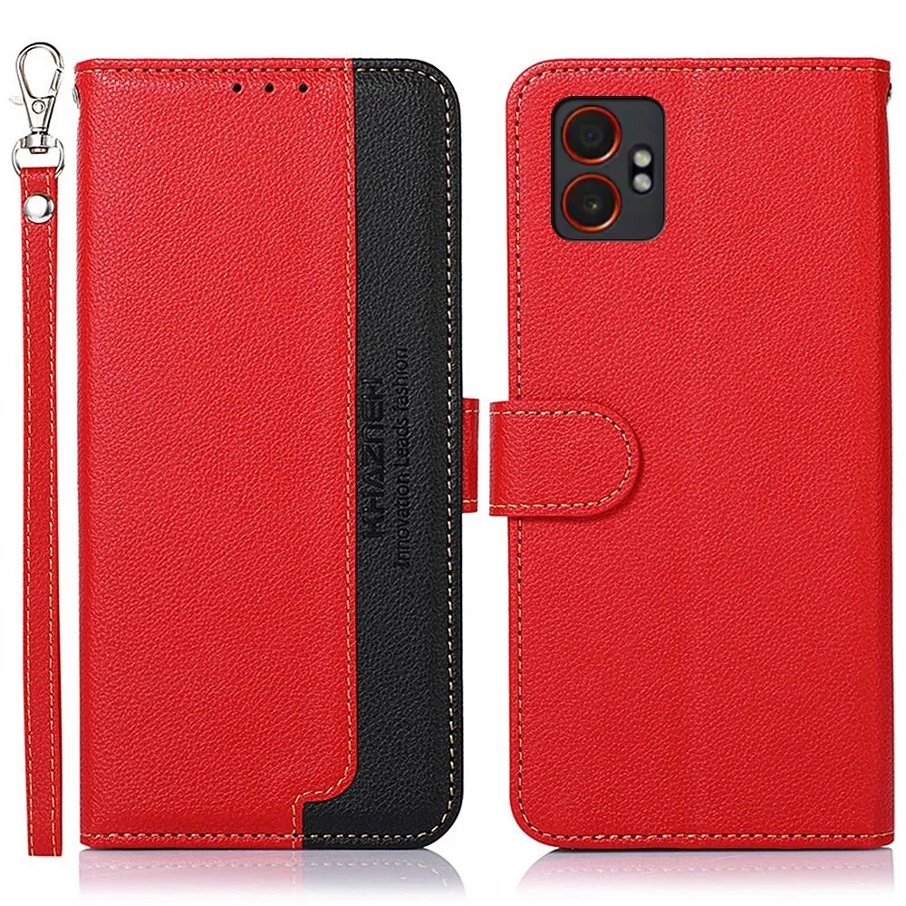 For Samsung Galaxy XCover7 Pro Etui Lommebokdeksel i PU-skinn med Stropp