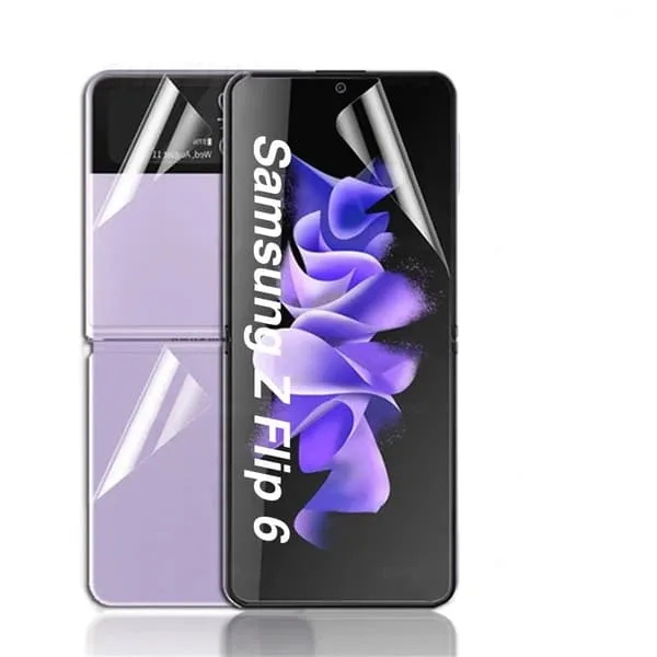 Samsung Galaxy Z Flip 6 Skjermbeskytter HydroGel Film - 3 Deler