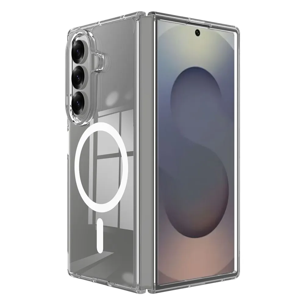 For Samsung Galaxy Z Fold7 5G Telefondeksel Kompatibelt med MagSafe TPU+Akryl Bakdeksel