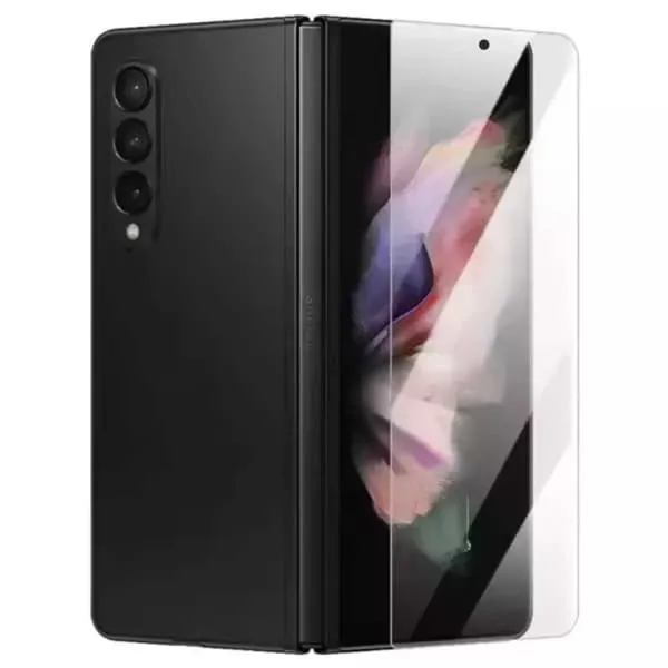 Samsung Galaxy Fold 4 ytre skjermbeskytter Beskyttende skjermbeskytter i plast TPU