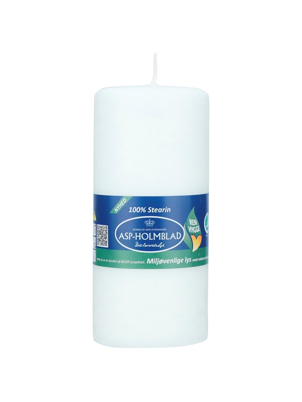 Asp-Holmblad Miljøvennlige Kubbelys White