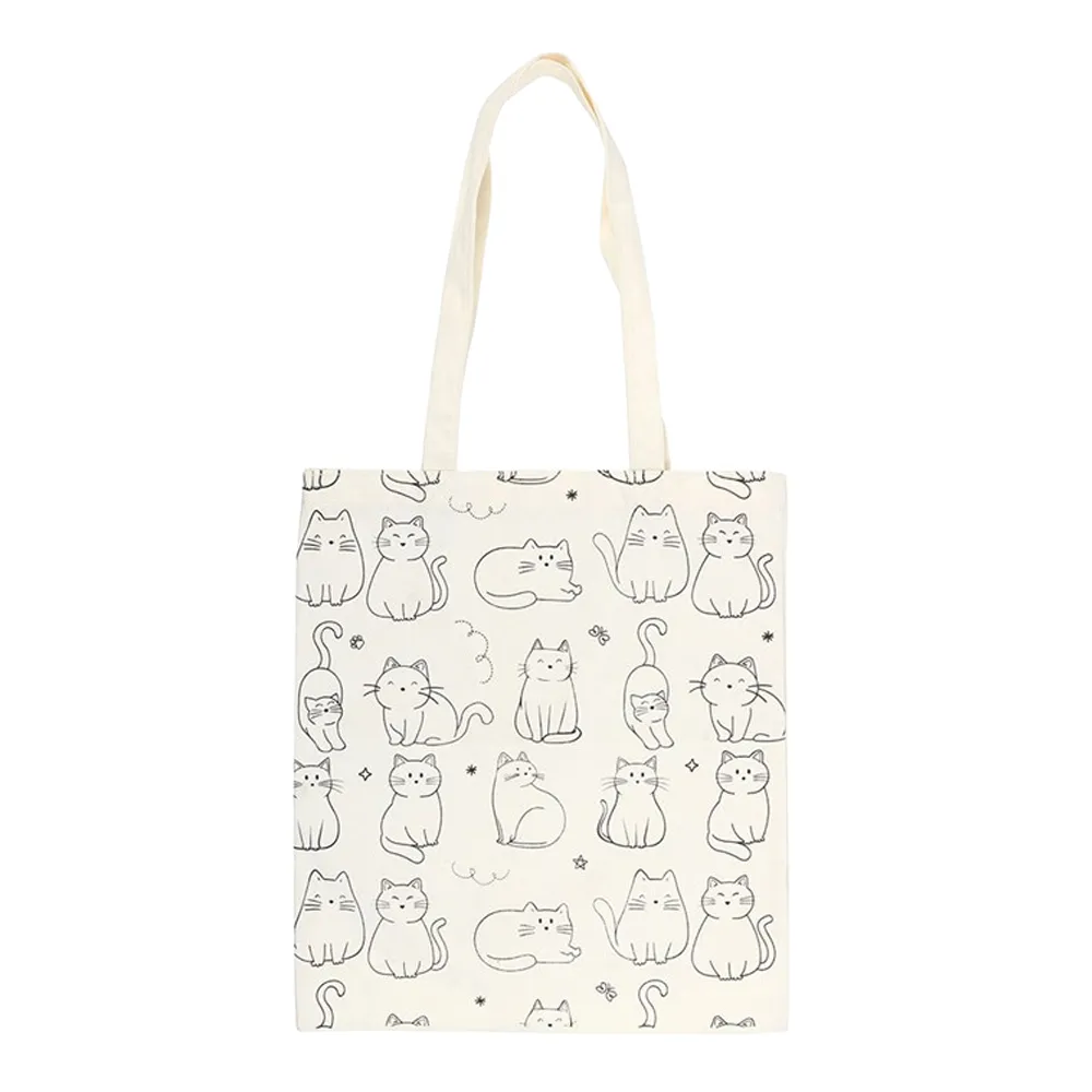 Something Different Cat Polycotton Tote Bag