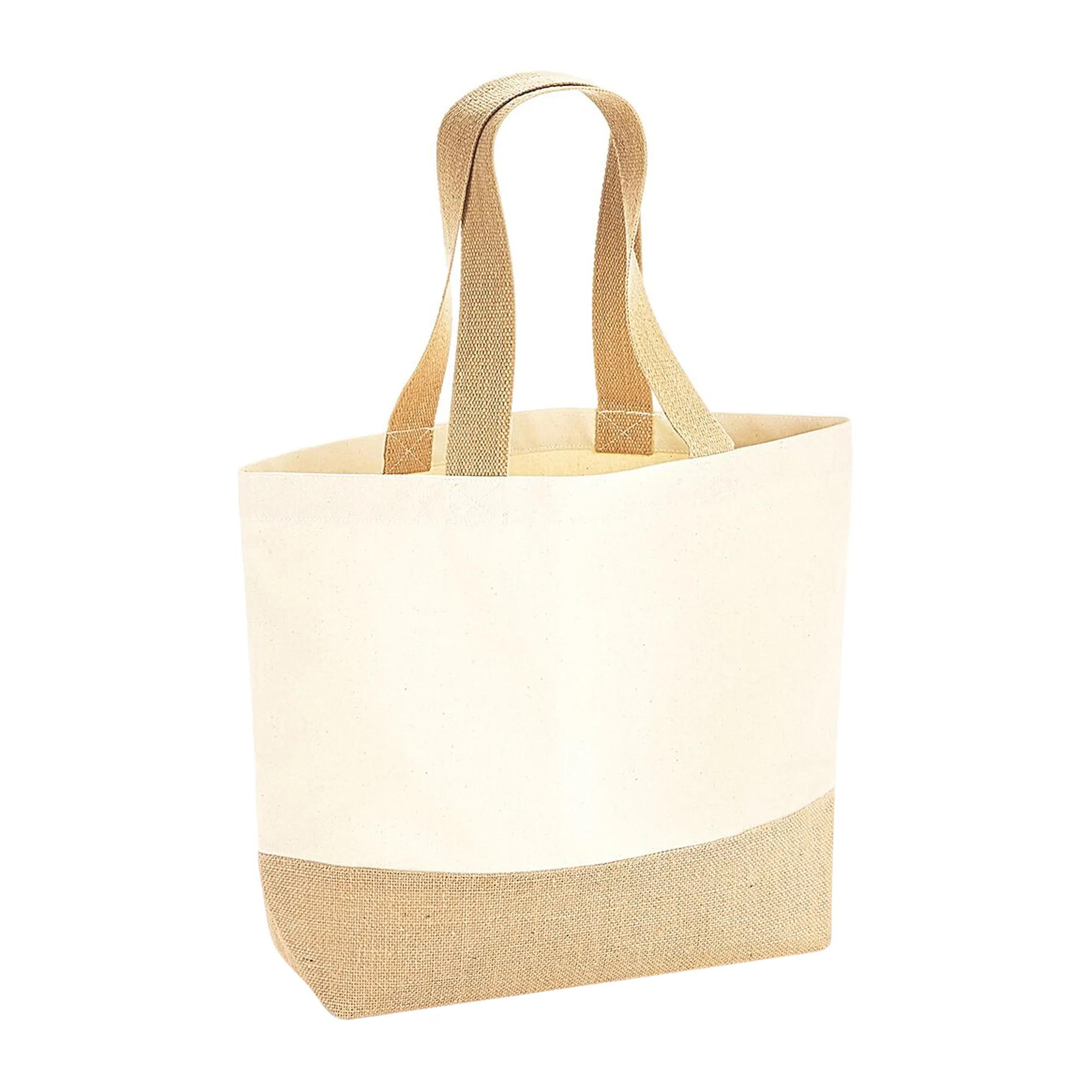 Westford Mill Jute Base Canvas Tote