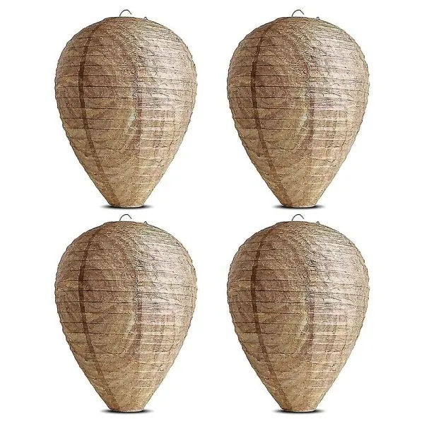 4 stk Vepsefeller giftfri lokkedue laget av papir, avskrekkende for bier - Vepsebol