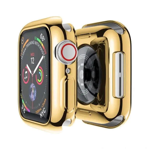 Omfattende Apple Watch 1/2/3 Shell Screen Protector Gold 38mm