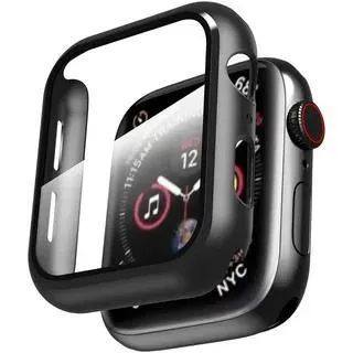 2-Pak Apple Watch 38/40/42/44 mm - Heldekkende Deksel Skjermbeskytter - 40mm
