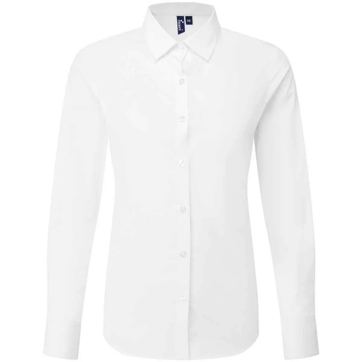 Premier Womens/Ladies Recyclight Poplin Long-Sleeved Shirt