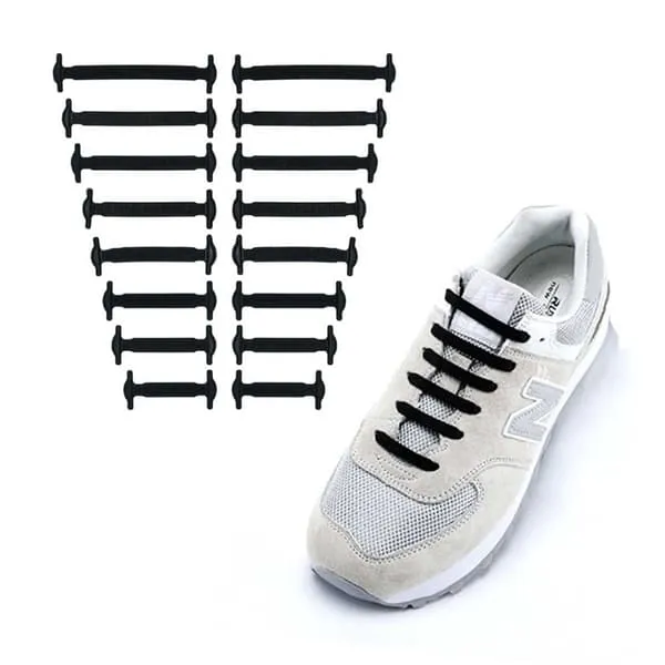 Elastic Laces Silikon - For alle typer sko svart