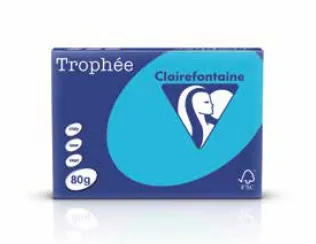 Clairefontaine Trophée, Universell, A4 (210x297 mm), 500 ark, 80 g/m², Rød, 2,5 kg