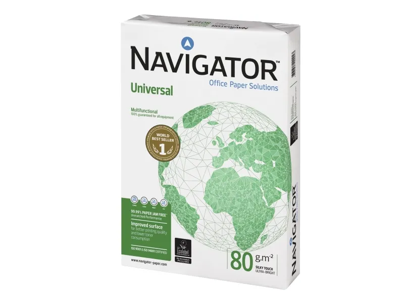 Navigator Universal, Universal, A4 (210x297 mm), 500 ark, 80 g/m², hvit