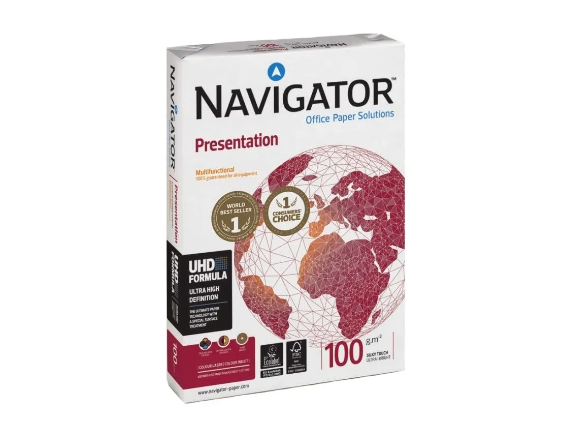 Multifunksjonspapir Navigator Presentation, A4, 100 g, pakke a 500 ark