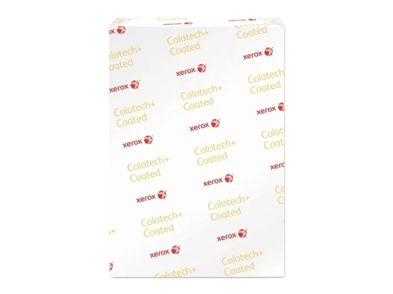 Xerox, Colotech+ Gloss, Gloss 2-sidet bestrøget, white, træfri ECF 170g/m2 210mm x 297mm, A4, Smal b