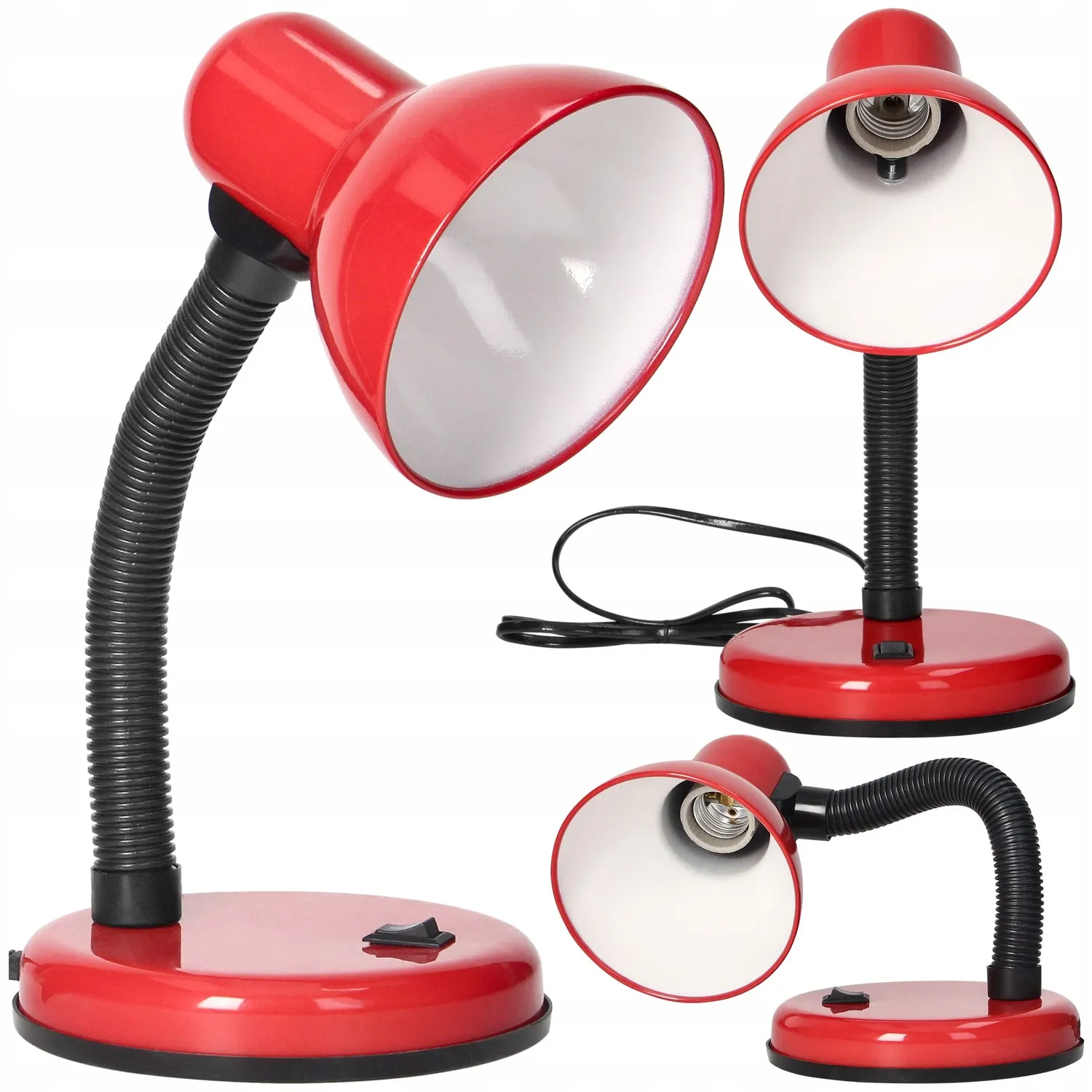 Skrivebordslampe Bøyelig - LED Skrivebordslampe - Red