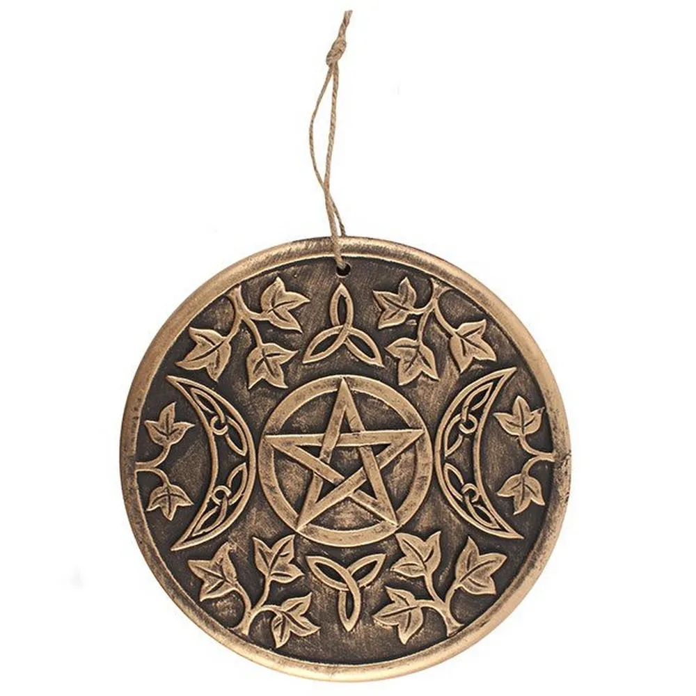 Something Different Triple Moon Terracotta Plaque