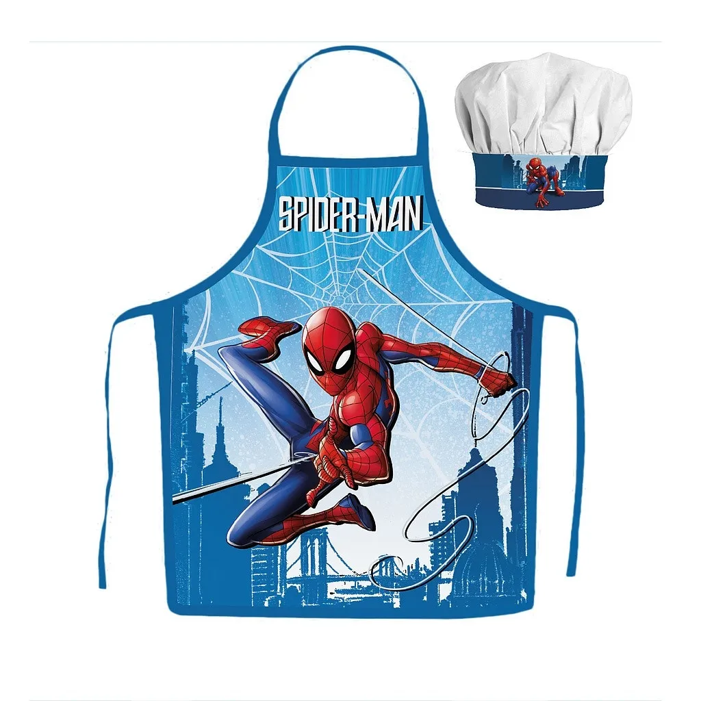 Spider-Man Barneforkle - Forkle og kokkelue for barn