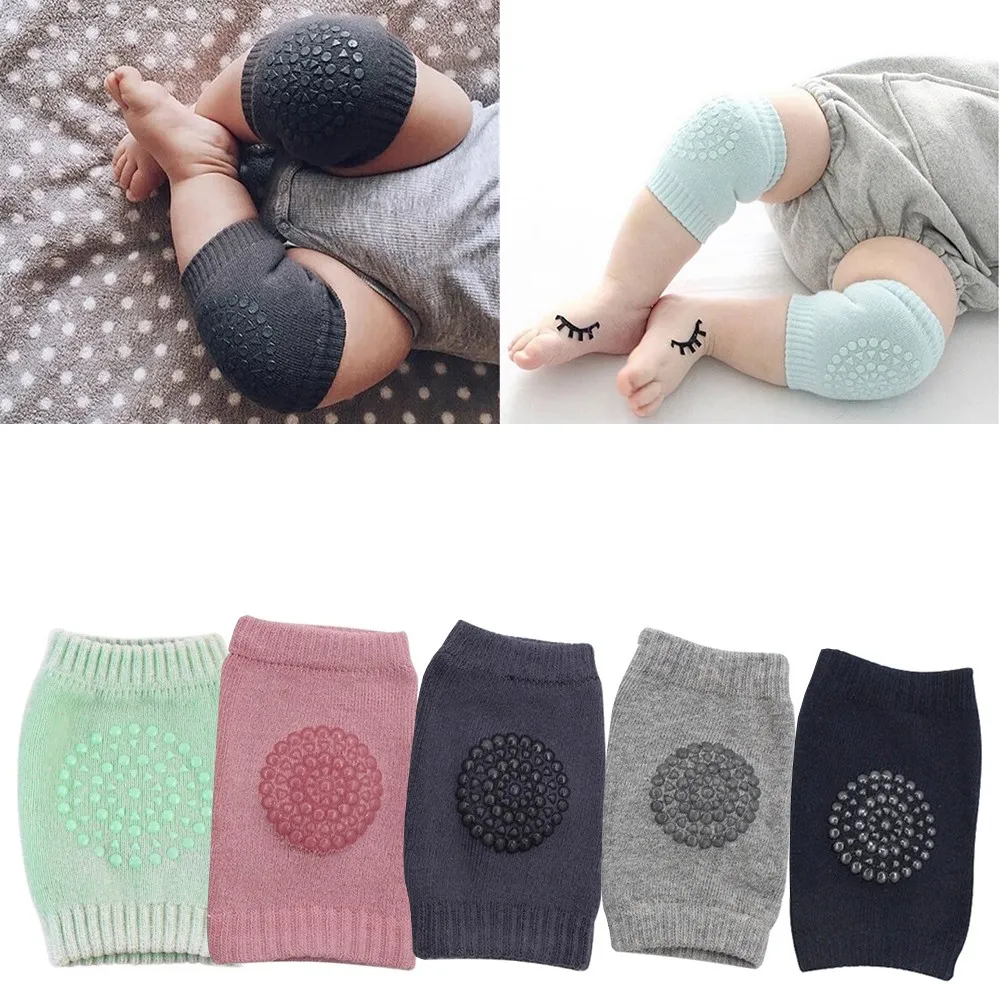 Knebeskyttere med Antiskli - Baby / Barn - Krabbeputer - Black