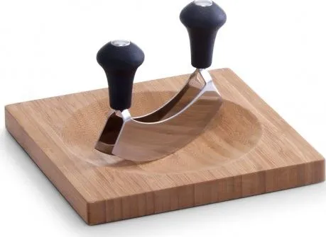 Zeller Bamboo bambus urteskjærebrett + hakker