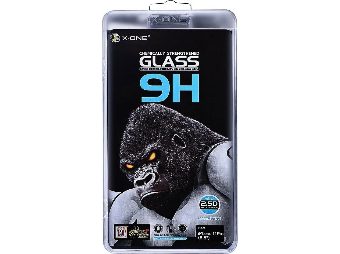 Partner Tele.com Herdet glass X-ONE Full Cover Extra Strong Matte - for iPhone 11 Pro (hellim) svart