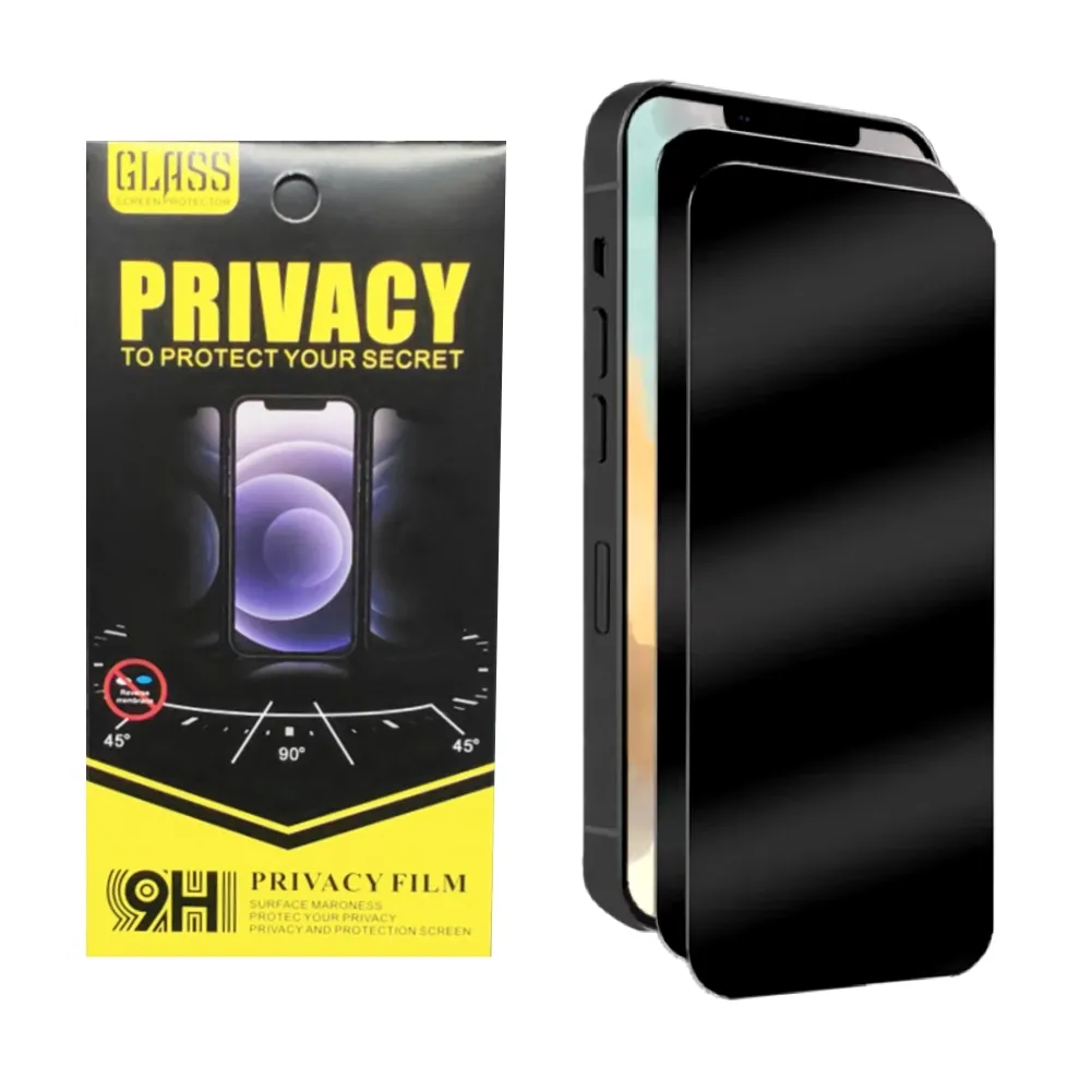 2 stk iPhone 16/16 Pro/16 Pro Max Privacy Skjermbeskytter Privacy skjermbeskytter