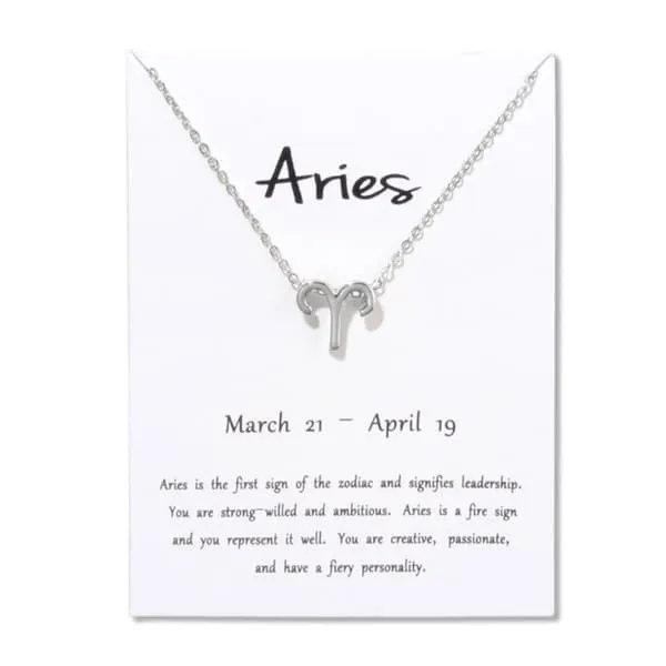 Gavehalskjede Zodiac Sign Aries Væren halskjede