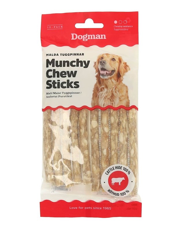 Dogman Malda Munchy Tyggepinner 12.5cm (10-Pakning) 90g